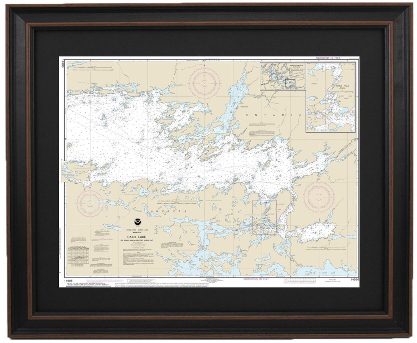 Longshore Tides Rainy Lake; Big Island To Oakpoint Island, Minnesota